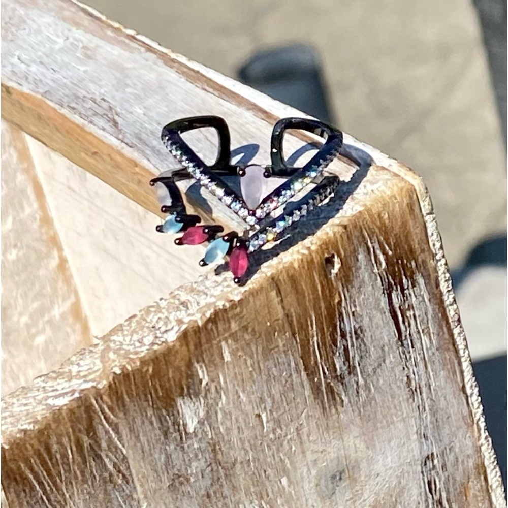 Chalcedony & Ruby Ring - image 8